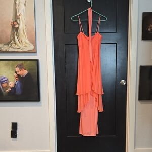 Elegant Vintage Coral Dress by Joy Stevens Collection